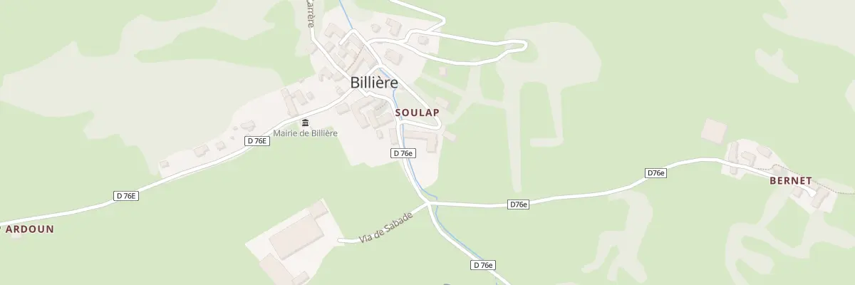 Plan du 15 Soulap à Billière