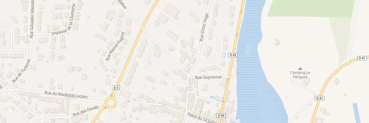 Plan du 2 Rue Kléber à Saint-Astier