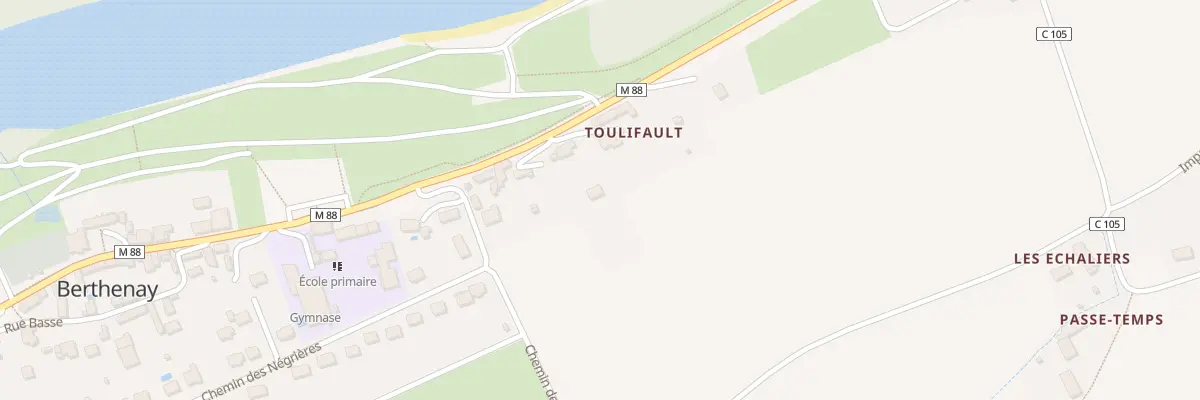 Plan du 4 Leve de la Loire à Berthenay