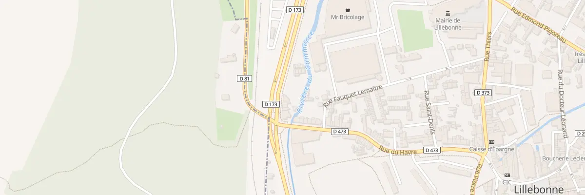 Plan du 12 Pl Gen Leclerc à Lillebonne