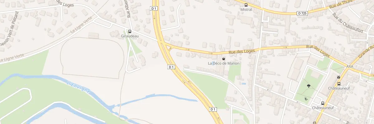 Plan du 85 Rue des Loges à Châtellerault