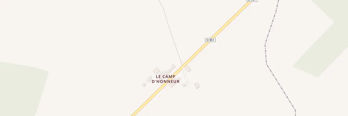 Plan du 2 Le Camp d’Honneur à Saint-Laurent-de-Céris