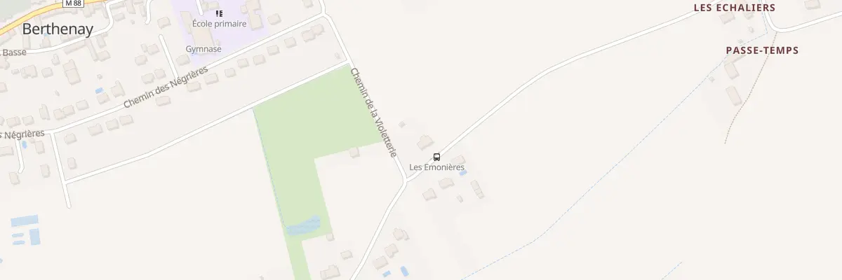 Plan du 2 Che des Emonières à Berthenay