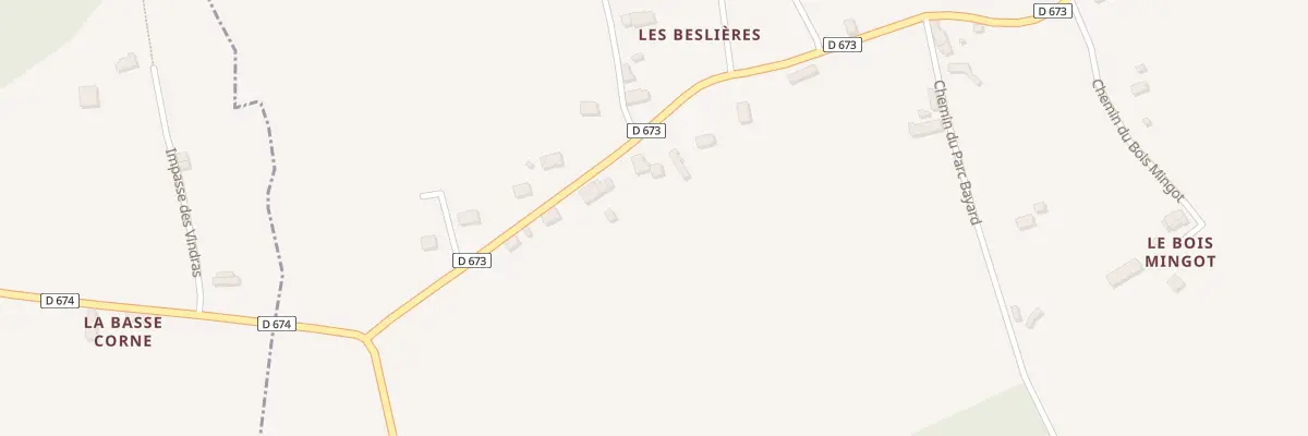 Plan du 8 Rte des Beslières à Bonsmoulins