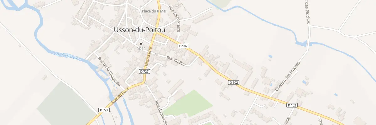 Plan du 9 Rue du Bac à Usson-du-Poitou