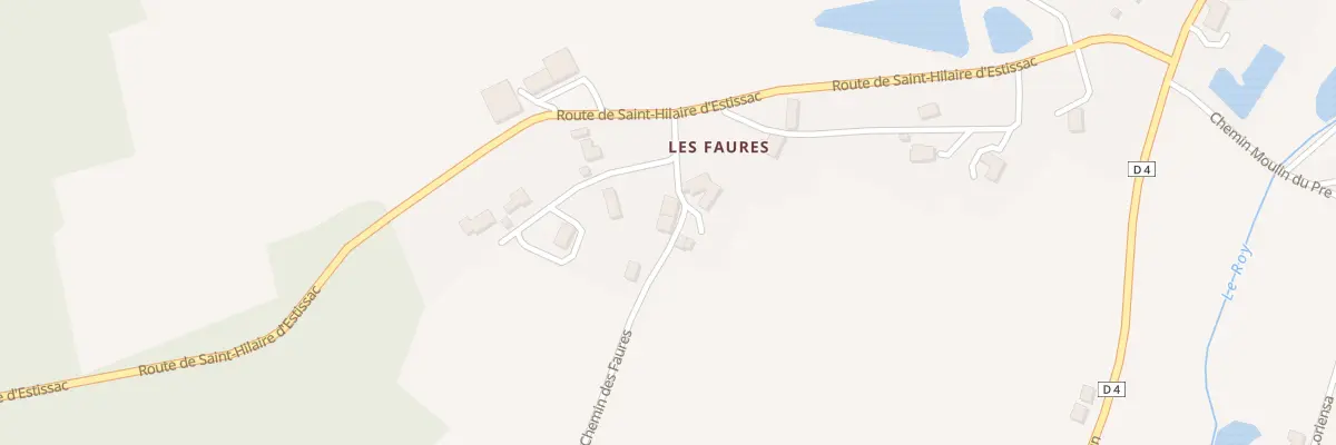 Plan du 80 Che des Faures à Villamblard