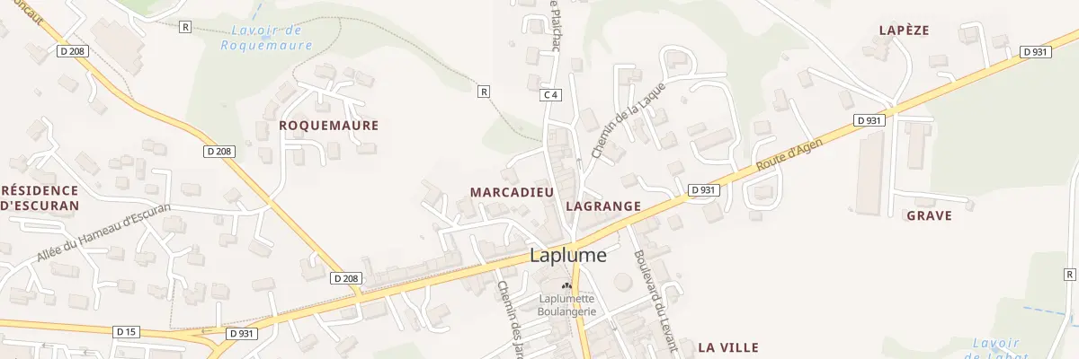 Plan du 7B Rte de Plaichac à Laplume