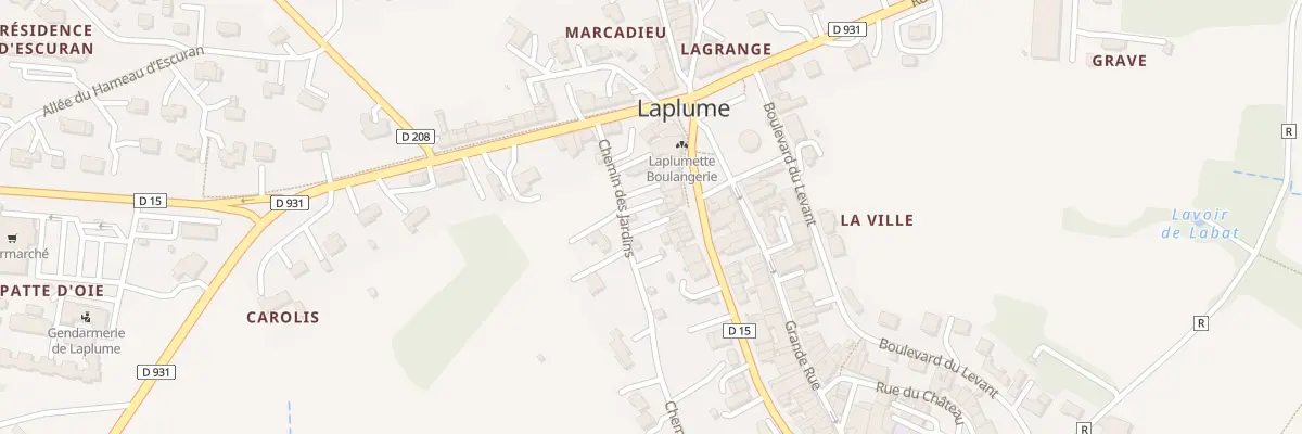 Plan du 3 Che des Jardins à Laplume