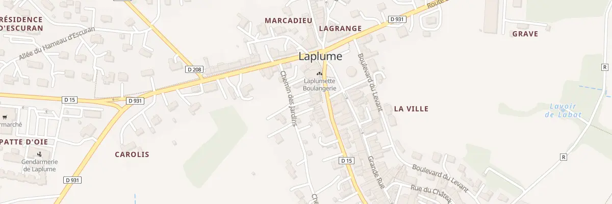 Plan du 12 Bd du Couchant à Laplume