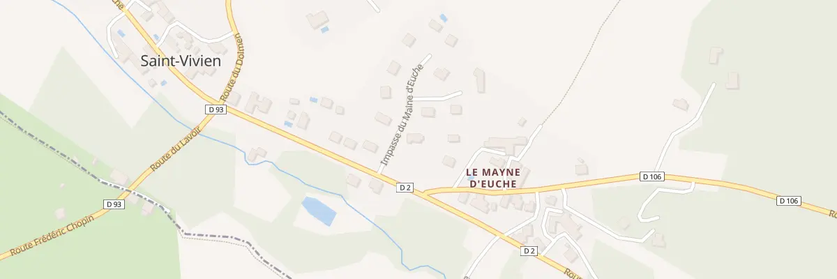 Plan du 1105 Le Mayne d’Euche Nord à Paussac-et-Saint-Vivien