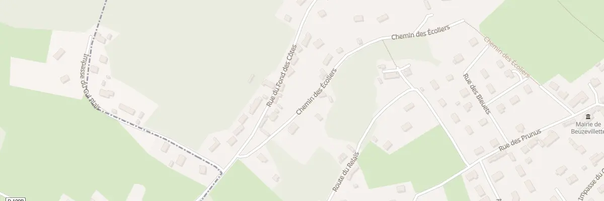 Plan du 442 Rue du Fond des Côtes à Beuzevillette