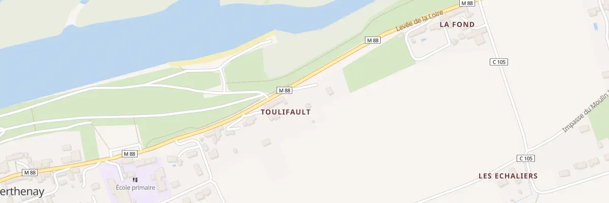 Plan du 10 Leve de la Loire à Berthenay