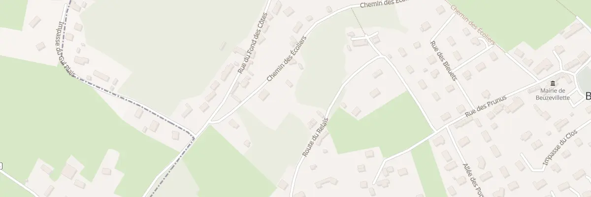 Plan du 292 Rte du Relais à Beuzevillette