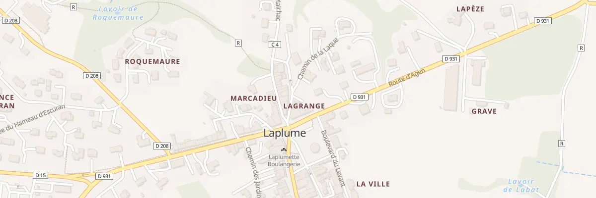 Plan du 52 Rue Marcadieu à Laplume