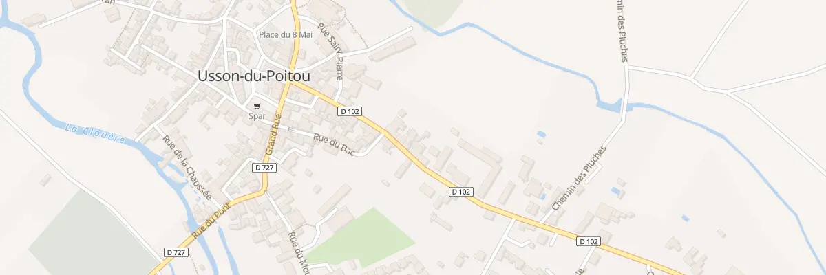 Plan du 13 Rue du Gen de Gaulle à Usson-du-Poitou