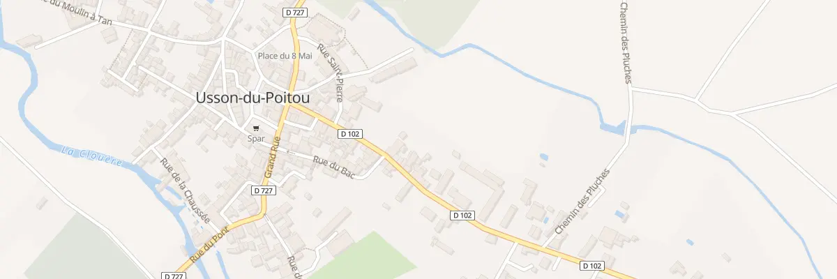 Plan du 9 Rue du Gen de Gaulle à Usson-du-Poitou
