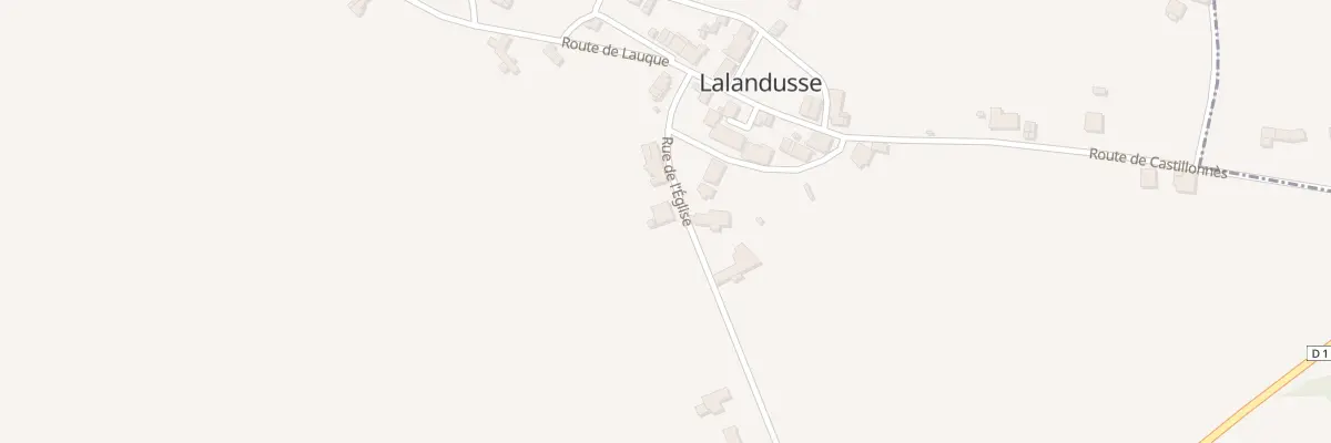 Plan du 116 Rue de l’Église à Lalandusse