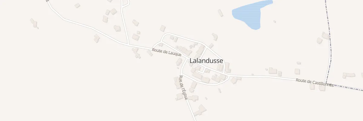 Plan du 14 Rue de l’Église à Lalandusse