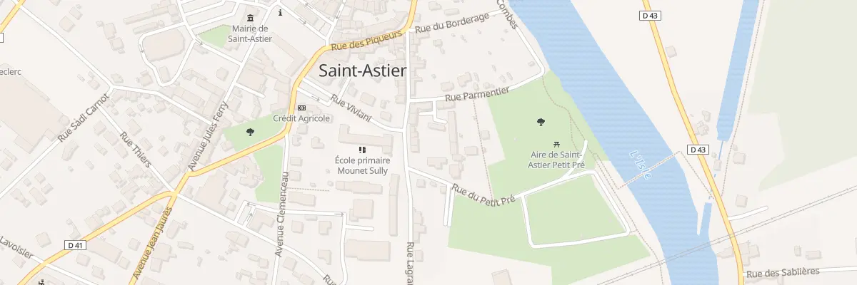 Plan du 25 Rue Lagrange Chancel à Saint-Astier