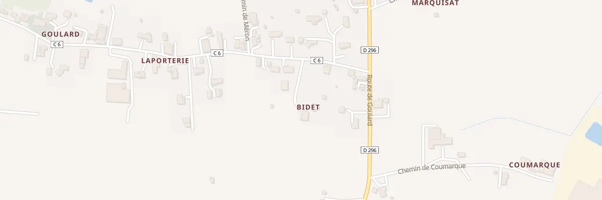 Plan du 416 Bidet à Sainte-Colombe-en-Bruilhois