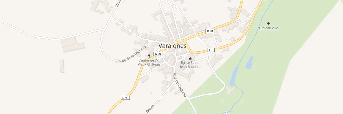 Plan du 68 Pl des Halles à Varaignes