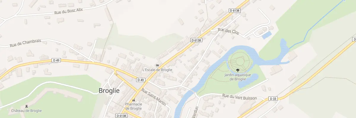 Plan du 2 Pas de Hauteville à Broglie