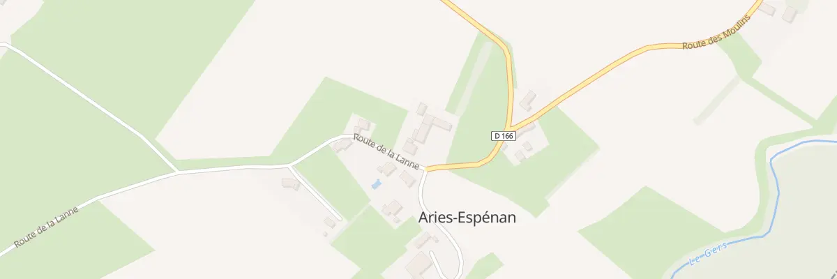 Plan du 1 Rte de Castelnau à Aries-Espénan