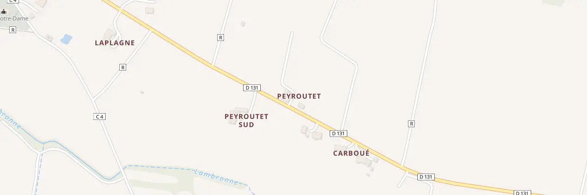 Plan du 2 Peyroutet à Lamontjoie