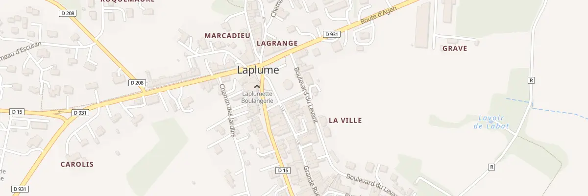 Plan du 20 Rue du 19 Mars 1962 à Laplume