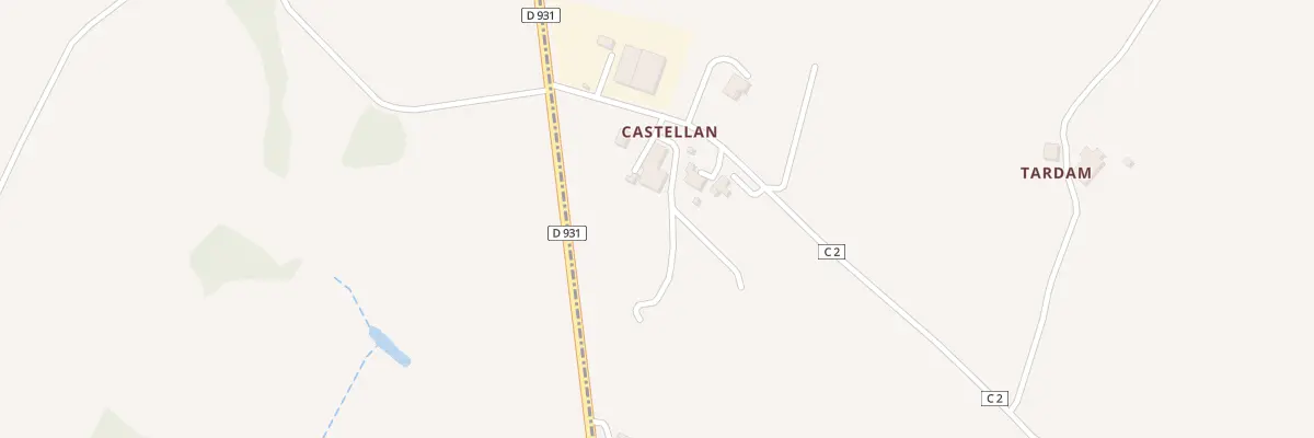 Plan du 84 Rte du Castellan à Laplume