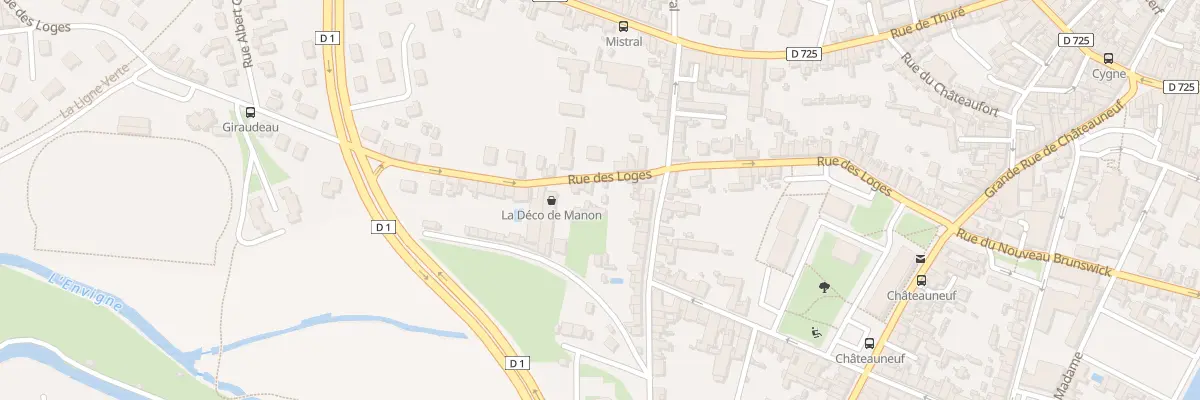 Plan du 59 Rue des Loges à Châtellerault