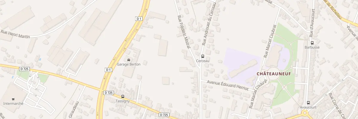Plan du 29 Rue Frédéric Mistral à Châtellerault