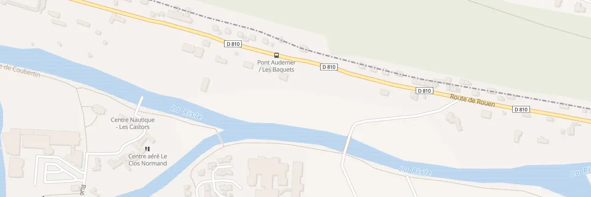 Plan du 96D Rte de Rouen à Pont-Audemer