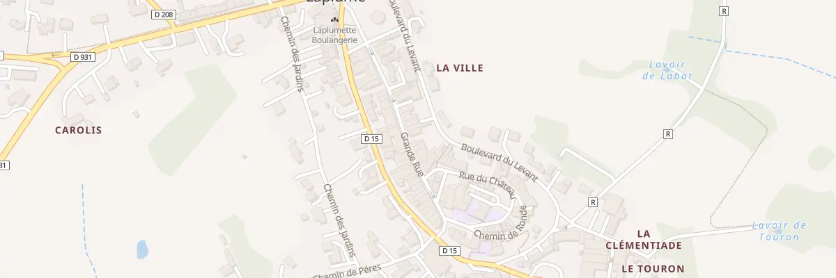 Plan du 197 Grande Rue à Laplume