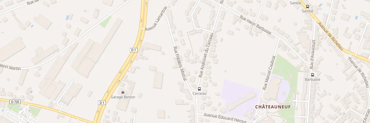 Plan du 26 Rue Frédéric Mistral à Châtellerault