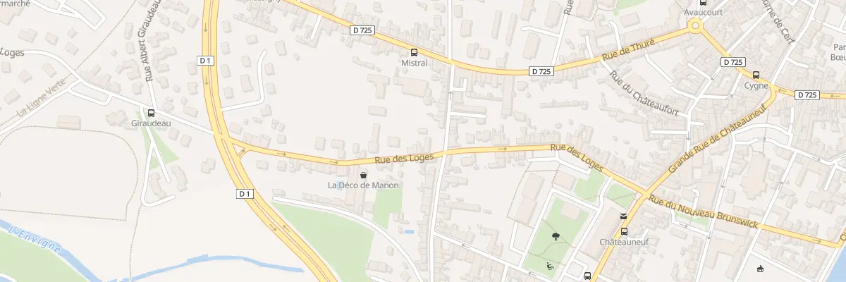 Plan du 74 Rue des Loges à Châtellerault