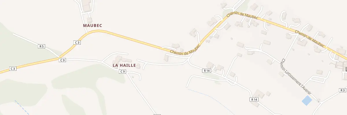 Plan de A la Haille à Lasséran