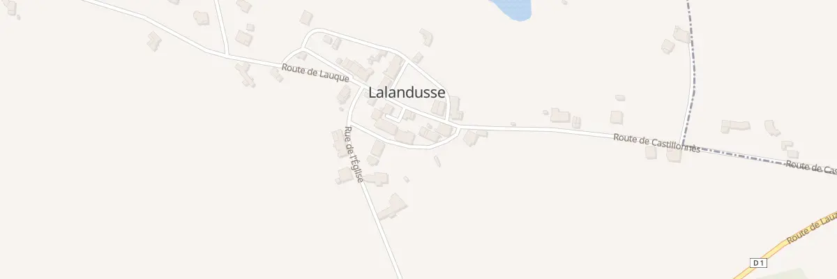 Plan du 70 Rue de la Salle des Fêtes à Lalandusse