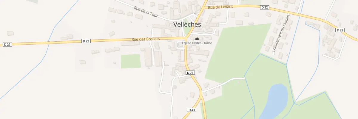 Plan du 5 Rue de l’Etang à Vellèches