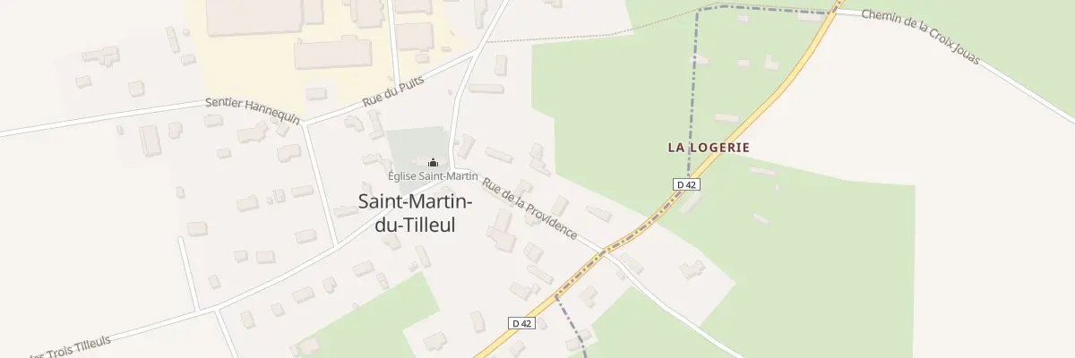 Plan du 5019F Le Bourg à Saint-Martin-du-Tilleul