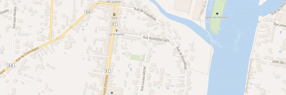 Plan du 43 Rue Rodolphe Salis à Châtellerault