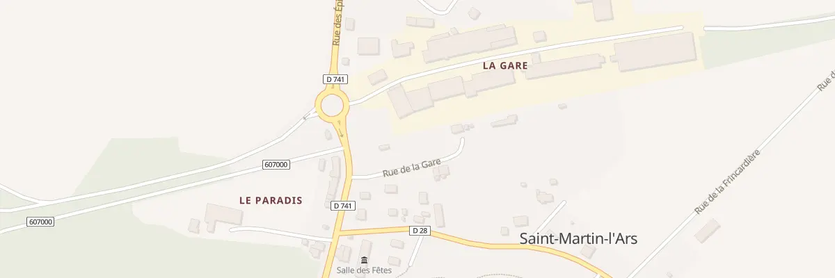 Plan du 5057 La Gare à Saint-Martin-l’Ars