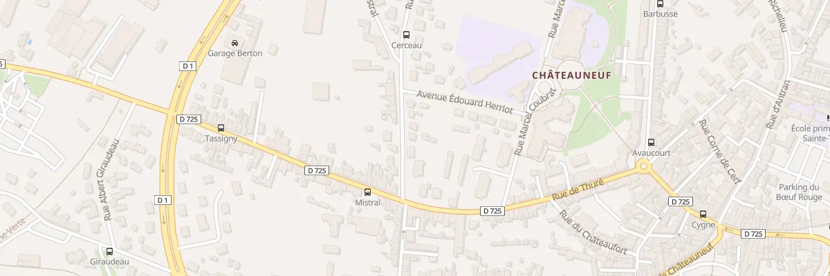 Plan du 12 Rue Frédéric Mistral à Châtellerault