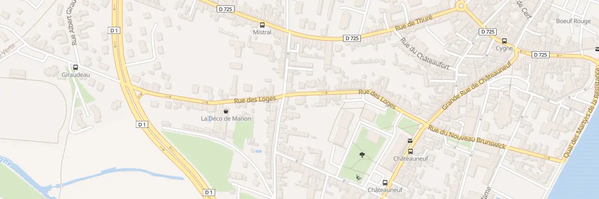 Plan du 53 Rue des Loges à Châtellerault