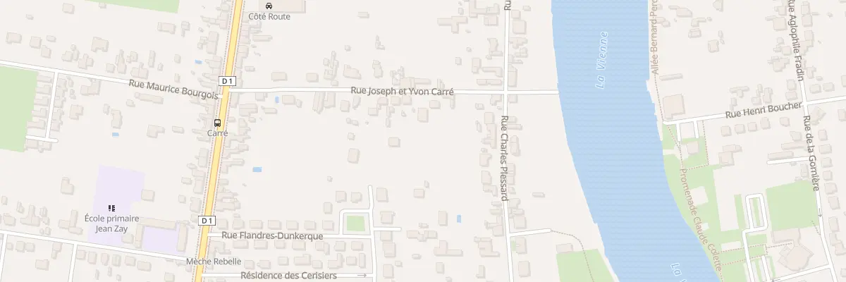 Plan du 9 Rue Joseph et Yvon Care à Châtellerault