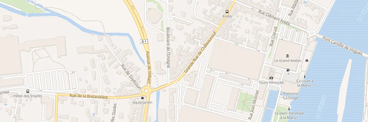 Plan du 258 Grand Rue de Châteauneuf à Châtellerault