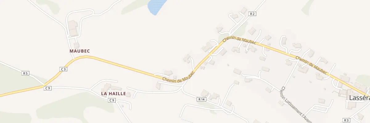 Plan du 24 Chem de Maubec à Lasséran
