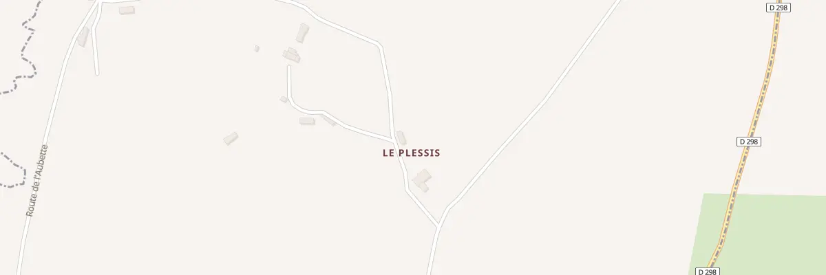 Plan du 4 Le Plessis à Aube