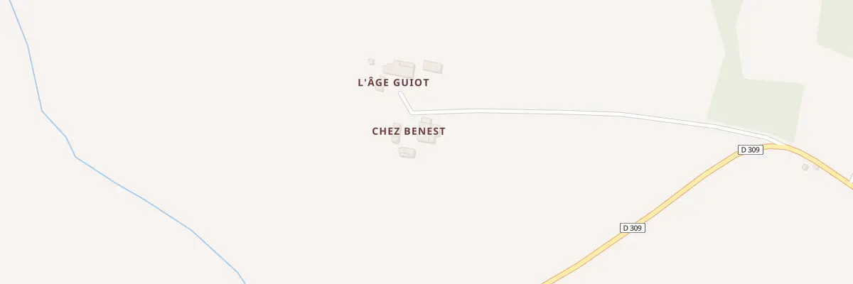 Plan du 1 Chez Benest à Alloue