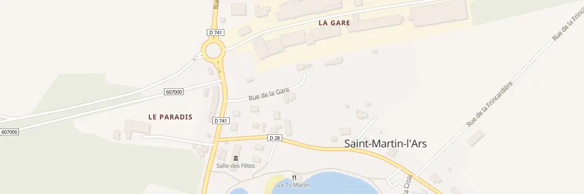 Plan du 6 Rue de la Gare à Saint-Martin-l’Ars